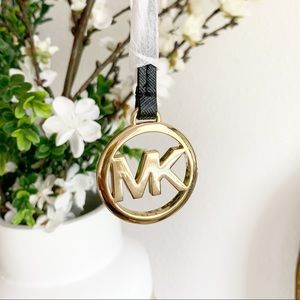 Michael Kors Black Leather Hang Tag/Fob